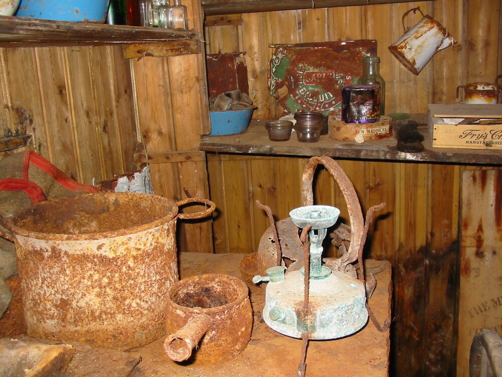 2003 K440 at Borchgrevink's Living hut - Interior, Galley South-west corner