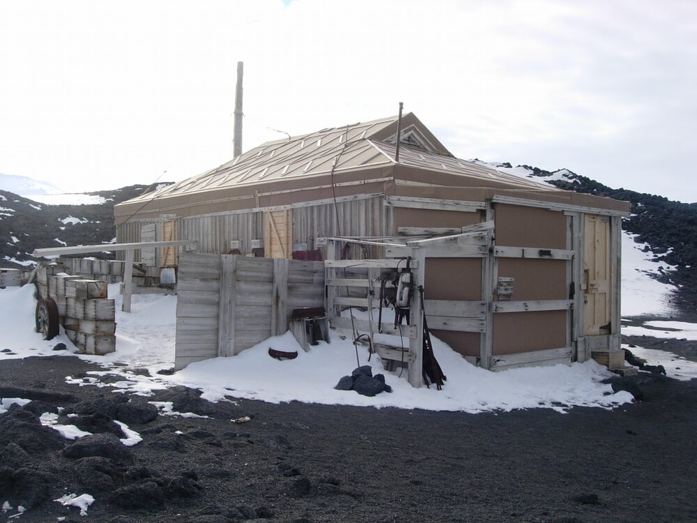 Northwest elevation of Shackleton's 'Nimrod' hut