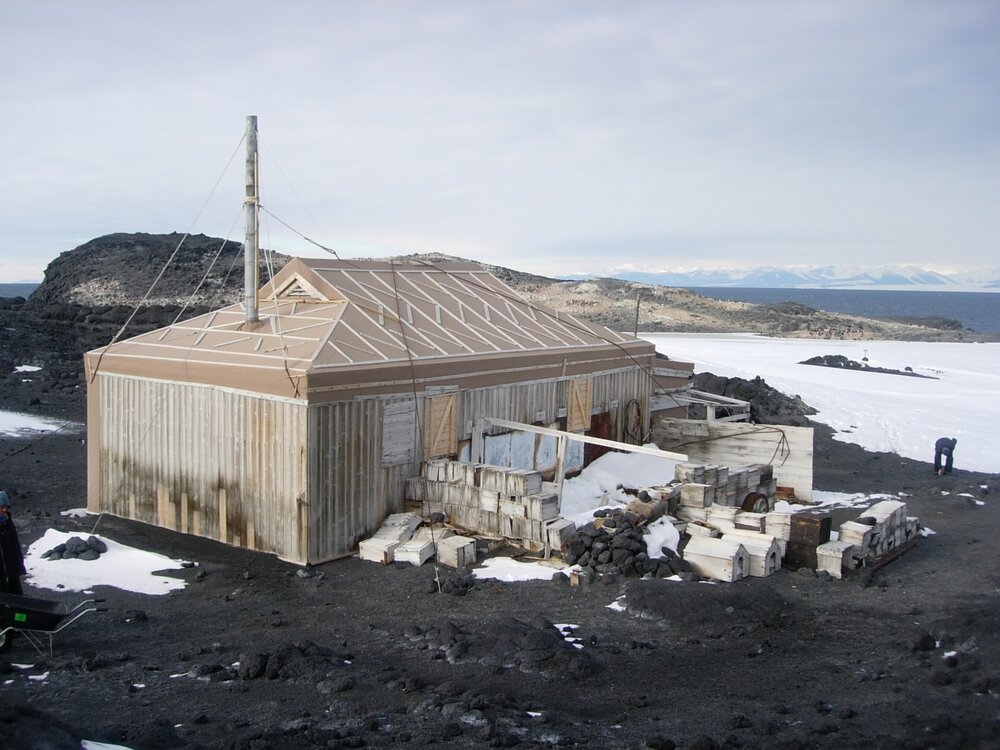 Northeast elevation of Shackleton's 'Nimrod' hut 
