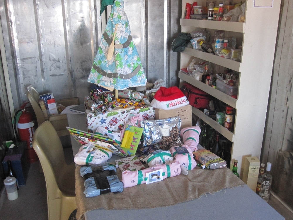 2010-11 Christmas presents at the AHT field camp