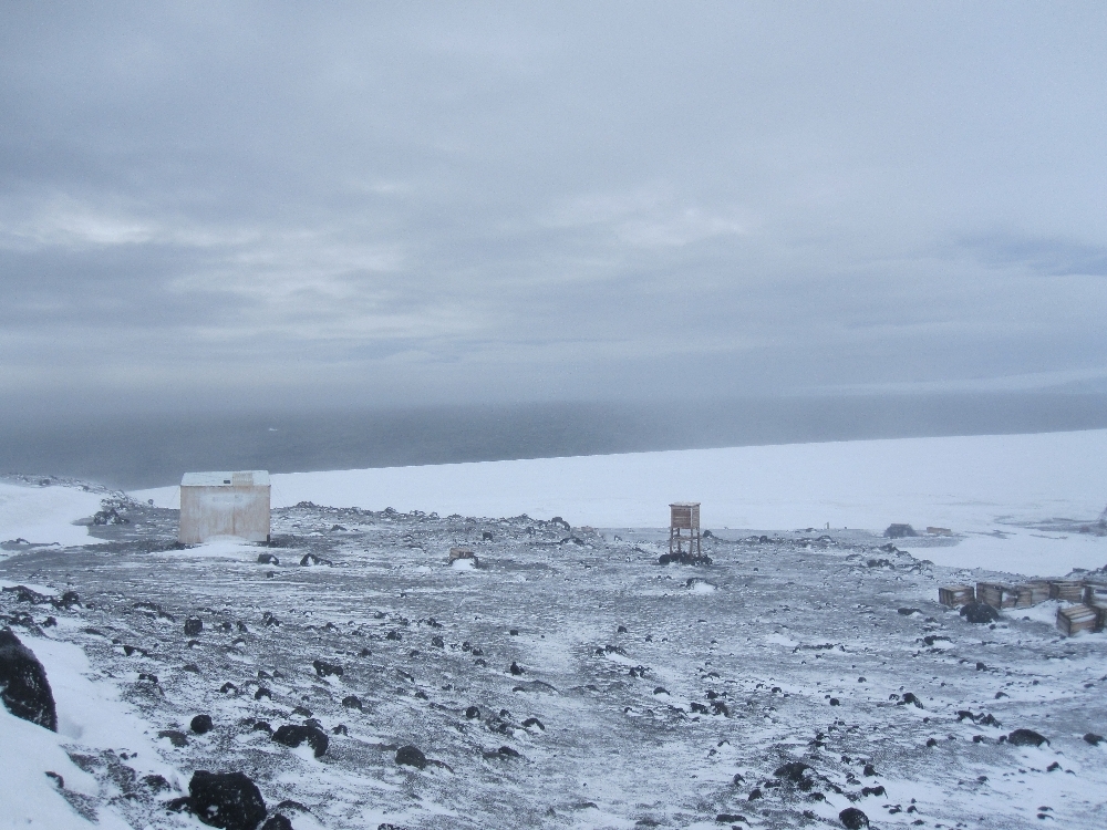 2010-11 Magnetic hut and Meteorological shelter at Cape Evans