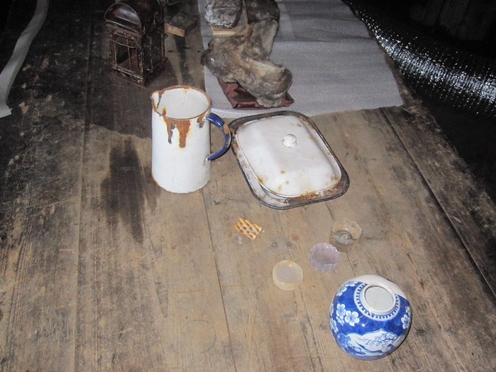 2010-11 Artefacts on the wardroom table inside Scott's 'Terra Nova' hut