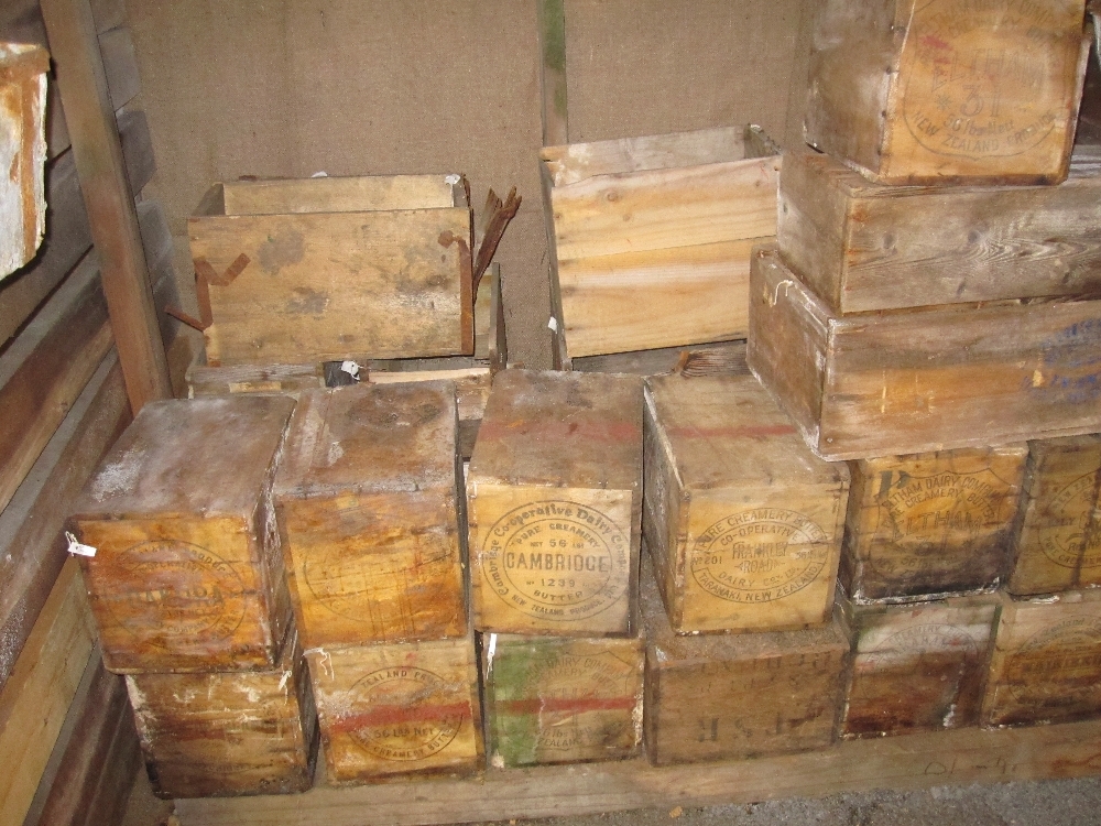 2010-11 Butter boxes inside the stable of Scott's 'Terra Nova' hut