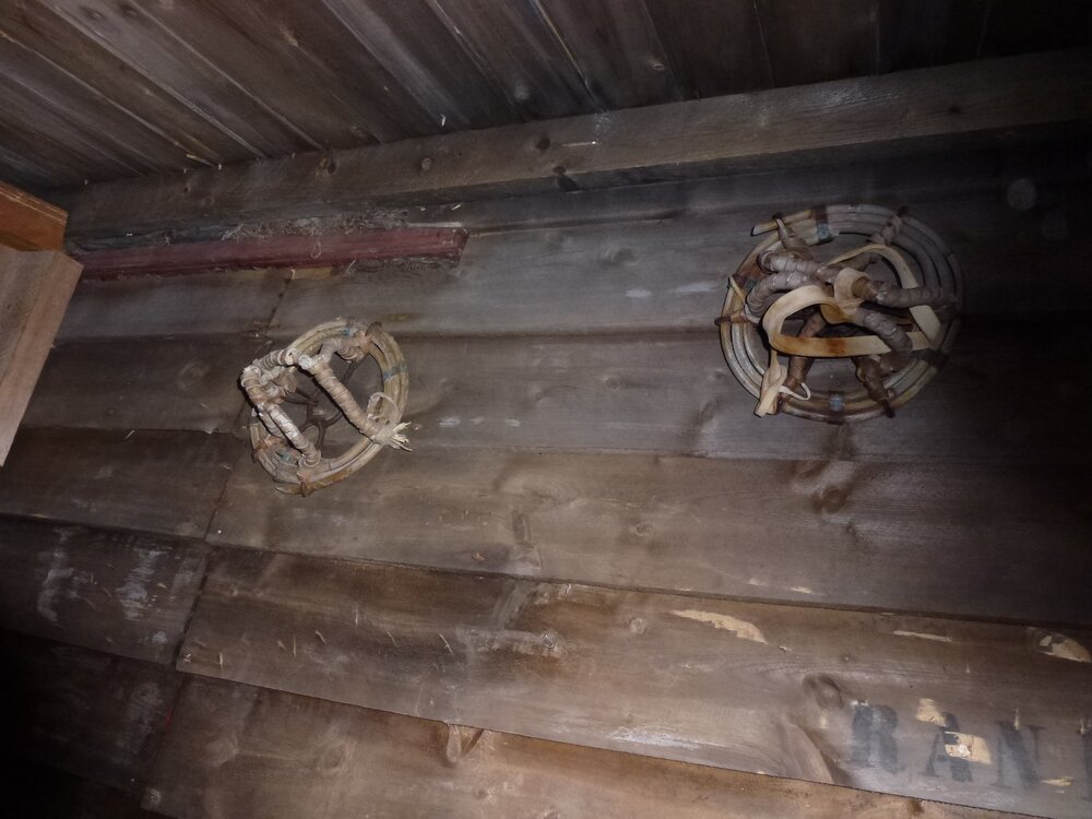 Pony shoes on stables wall, Scott's 'Terra Nova' hut 