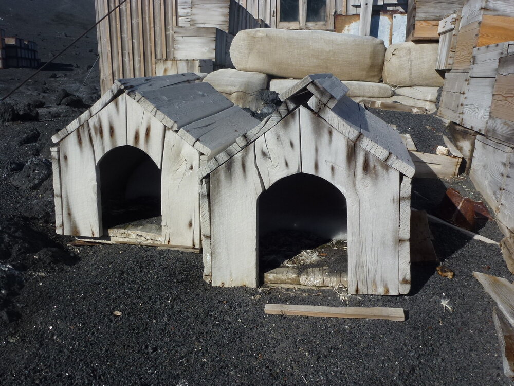 Kennels outside Shackleton's 'Nimrod' hut