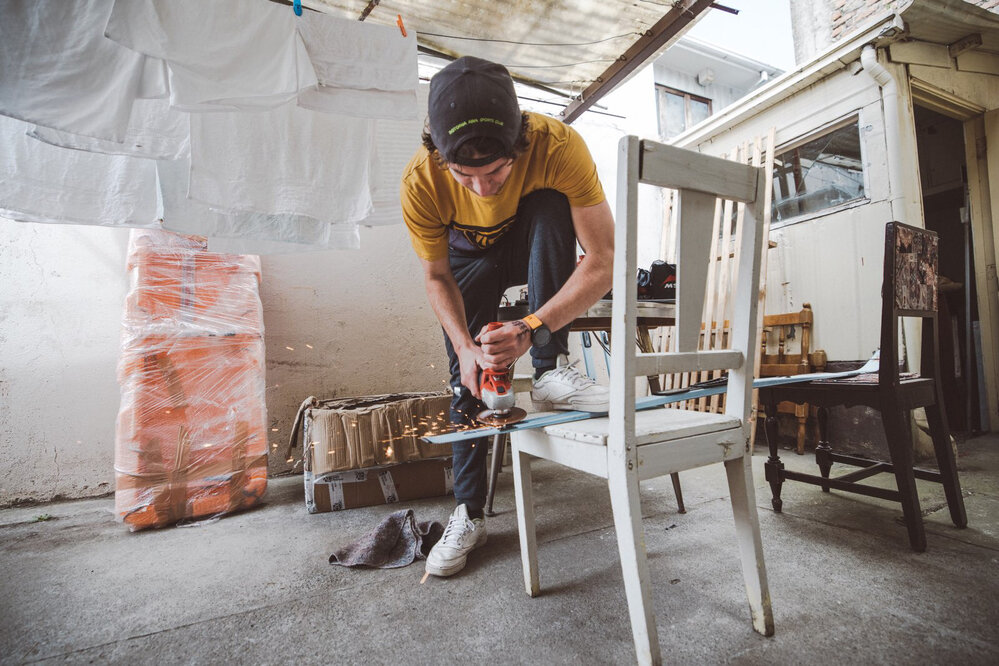 Mike Dawson during expedition preparations