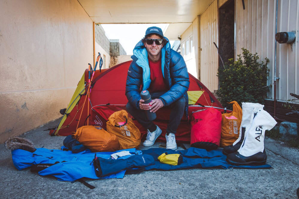 Mike Dawson during expedition preparations