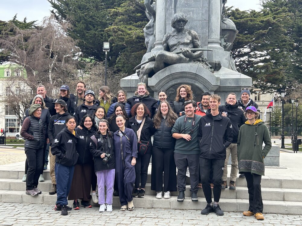 Visiting Ferdinand Magellan statue, Punta Arenas