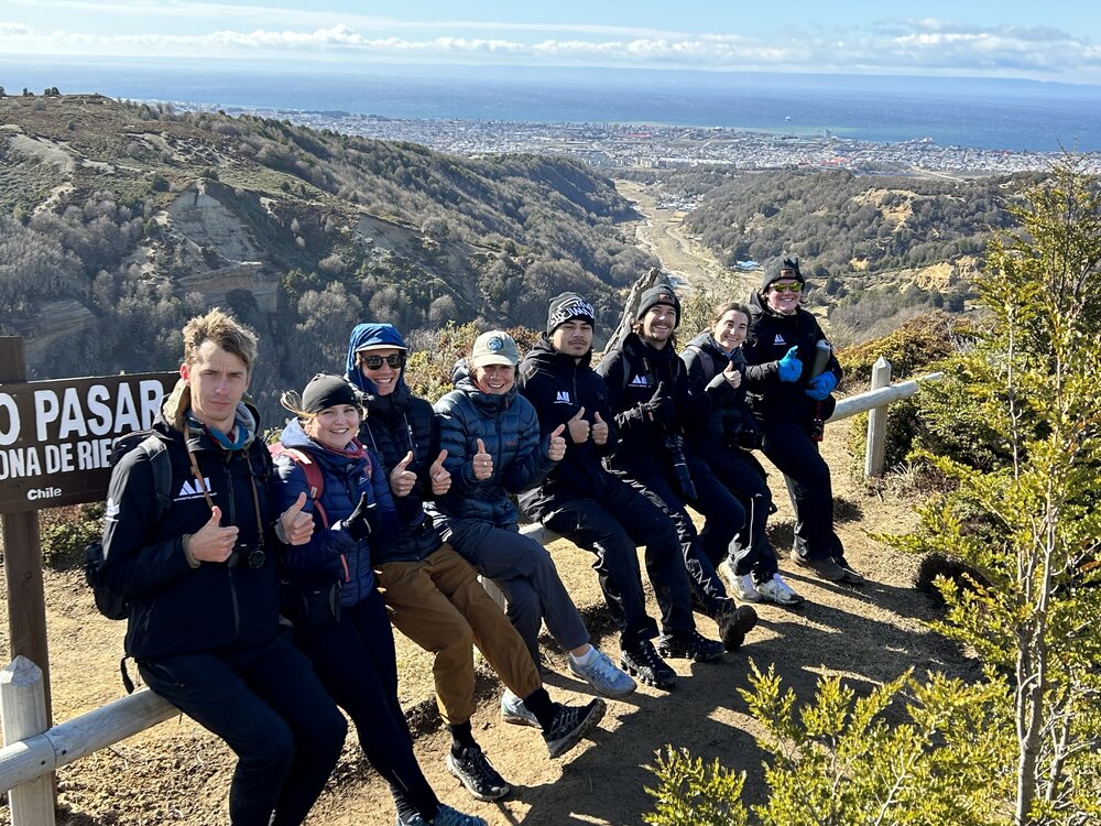 Inspiring Explorers hiking in Punta Arenas