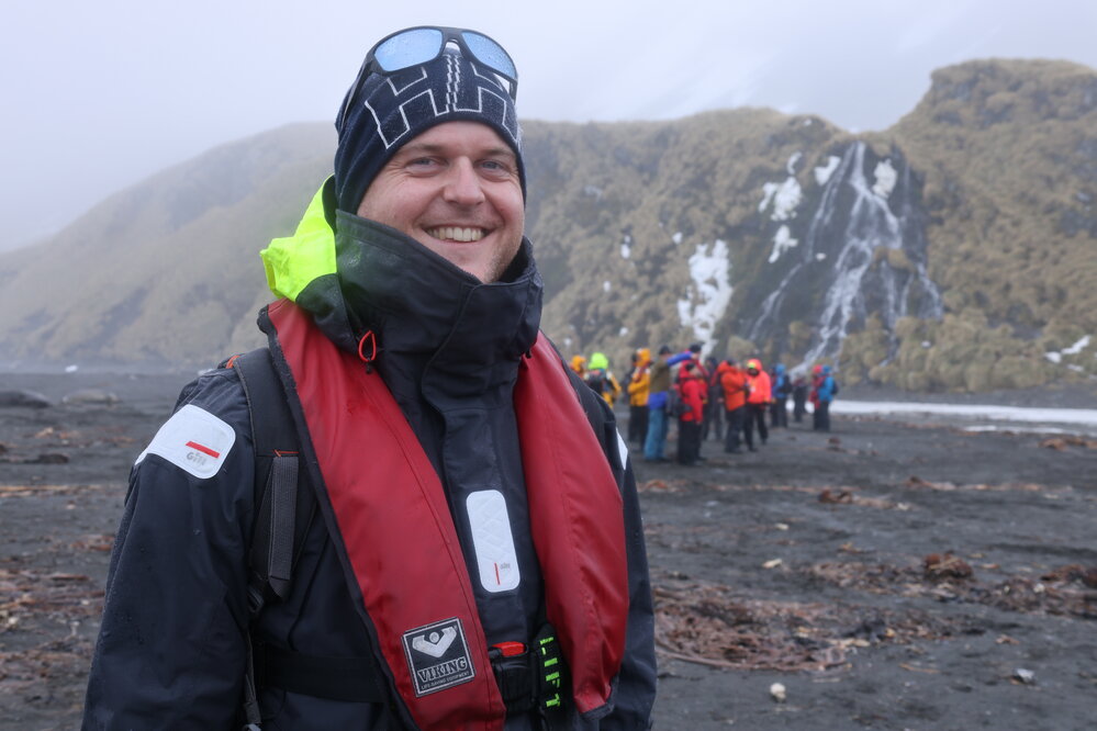 Inspiring Explorer Lawrence Rothwell at Right Whale Bay