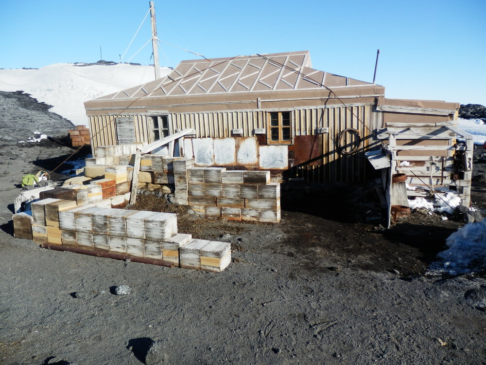 North elevation, Shackleton's 'Nimrod' Hut