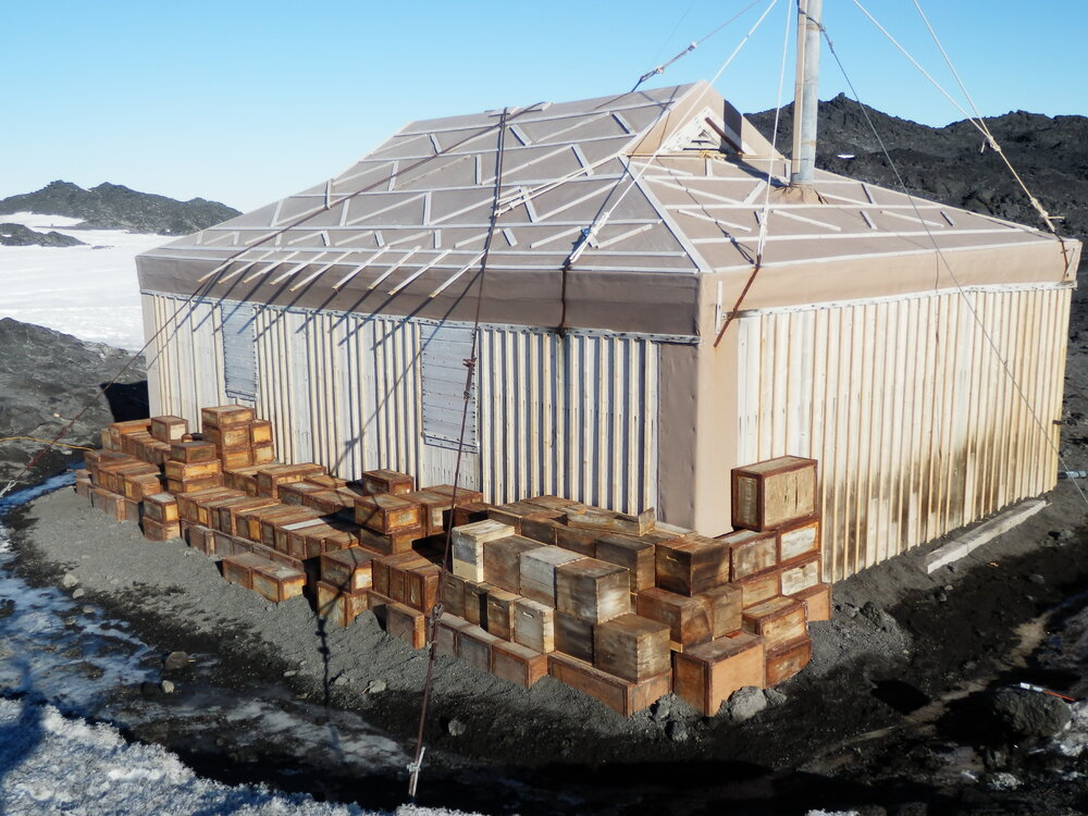 Southeast aspect, Shackleton's 'Nimrod' Hut