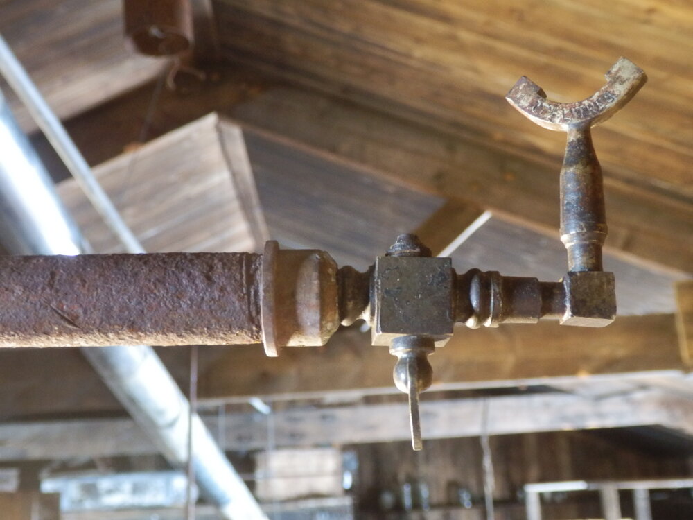 Acetylene lamp tap after repair