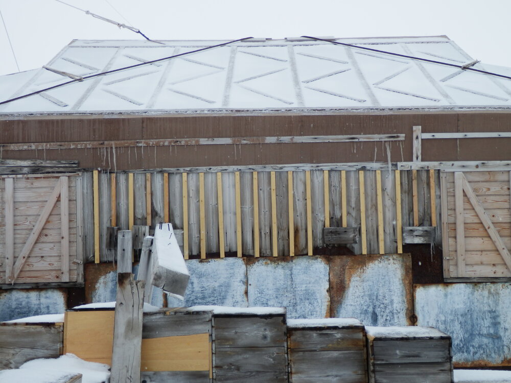Battens after repair, Shackleton's 'Nimrod Hut' 