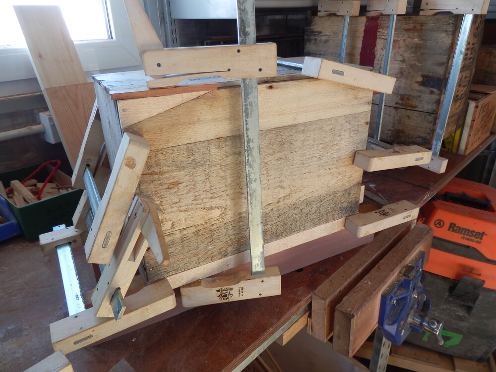 Cape Evans Bulkhead box repair underway (001)