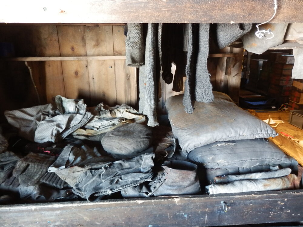 Day's bunk before repair, Cape Evans