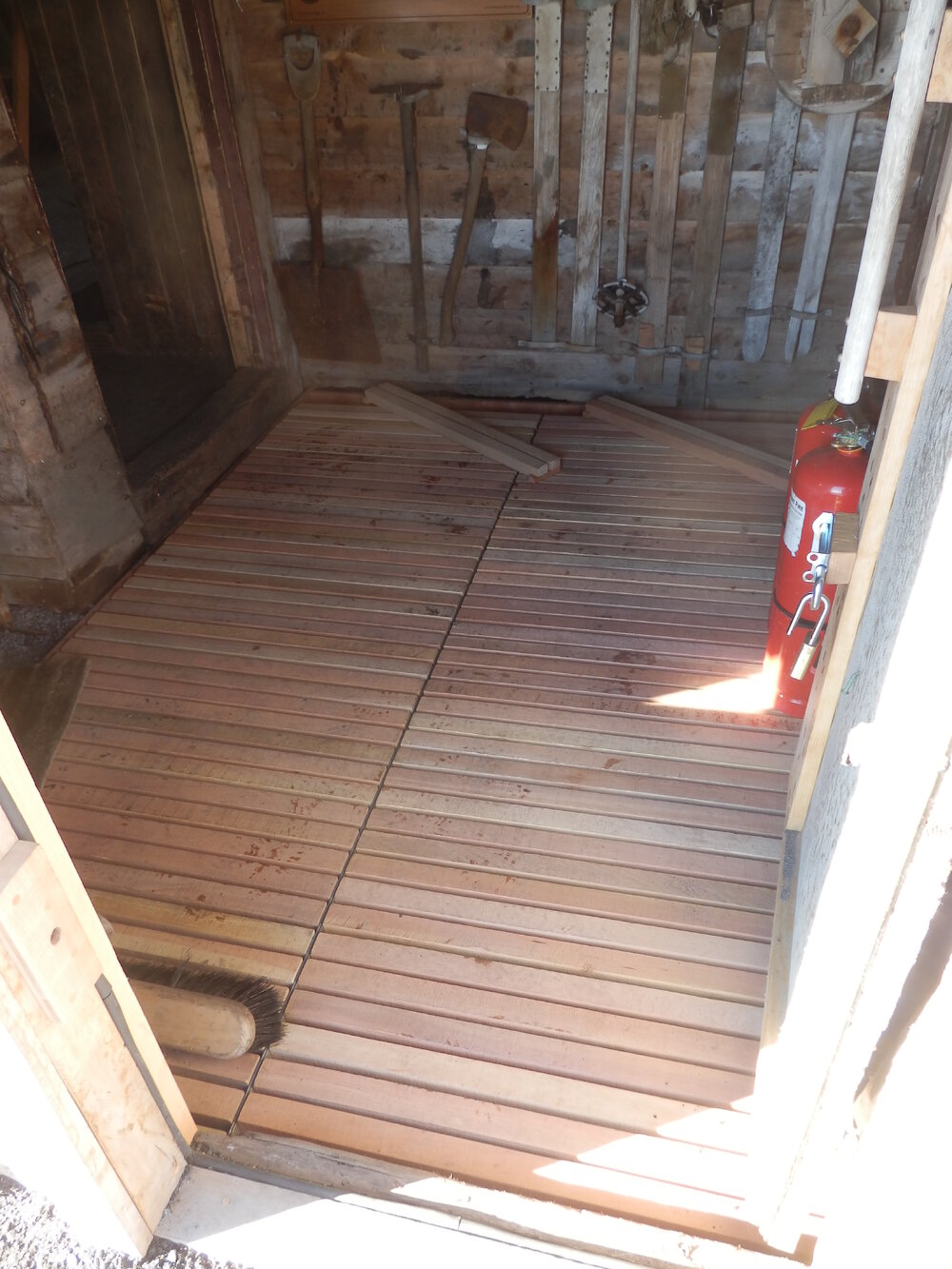 Duck boards after repair, Scott's 'Terra Nova' Hut