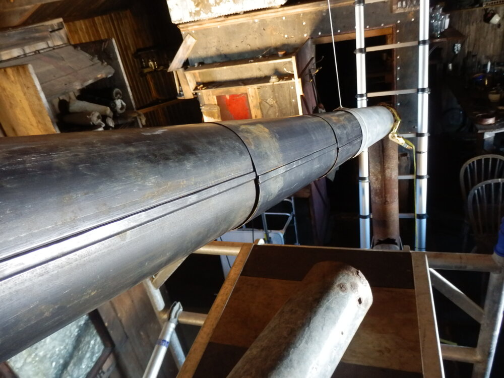 Flue installation in Scott's 'Terra Nova' Hut (001)