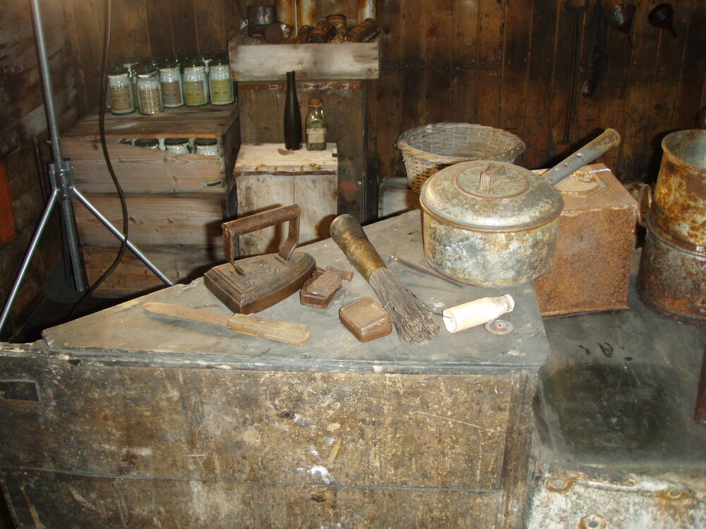 Asbestos removal, stove in Scott's 'Terra Nova' Hut (014)