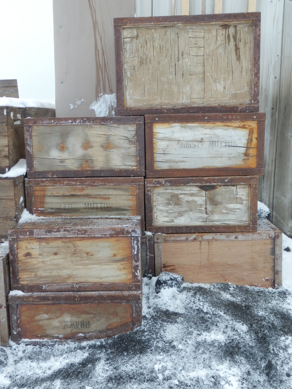 Final box arrangement, Shackleton's 'Nimrod' Hut 