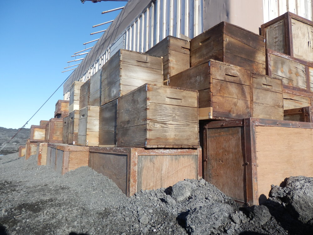 Flour box group, Shackleton's 'Nimrod' Hut (002)
