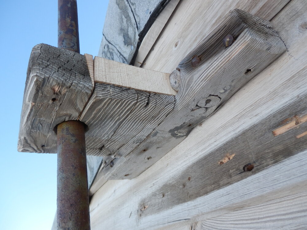 Repaired wind vane bracket, Scott's 'Terra Nova' Hut 