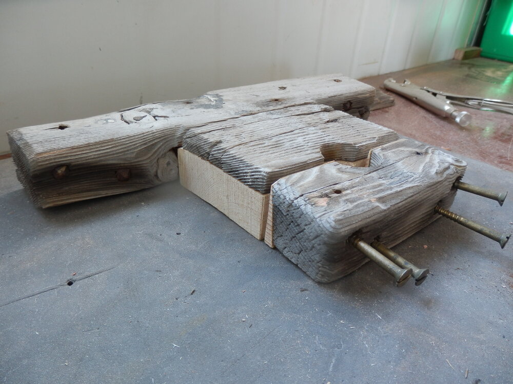 Repaired bracket section from Scott's 'Terra Nova' Hut 