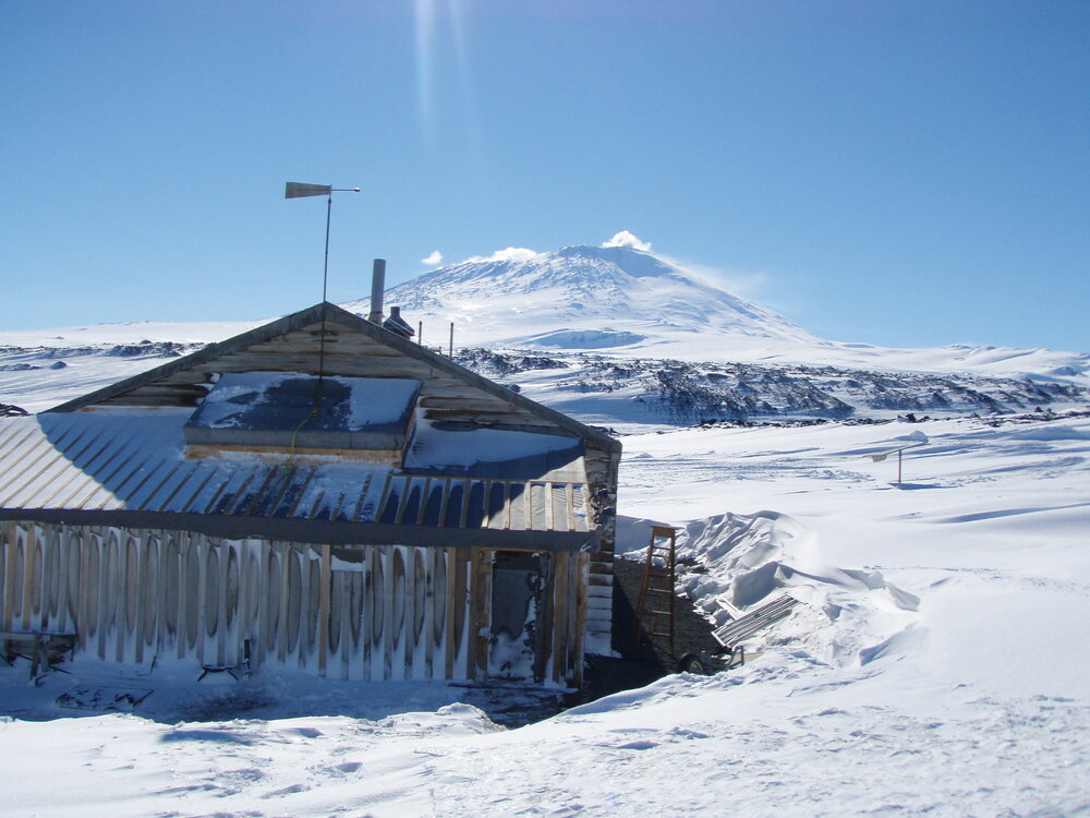 Wind vane in position, Scott's 'Terra Nova' Hut