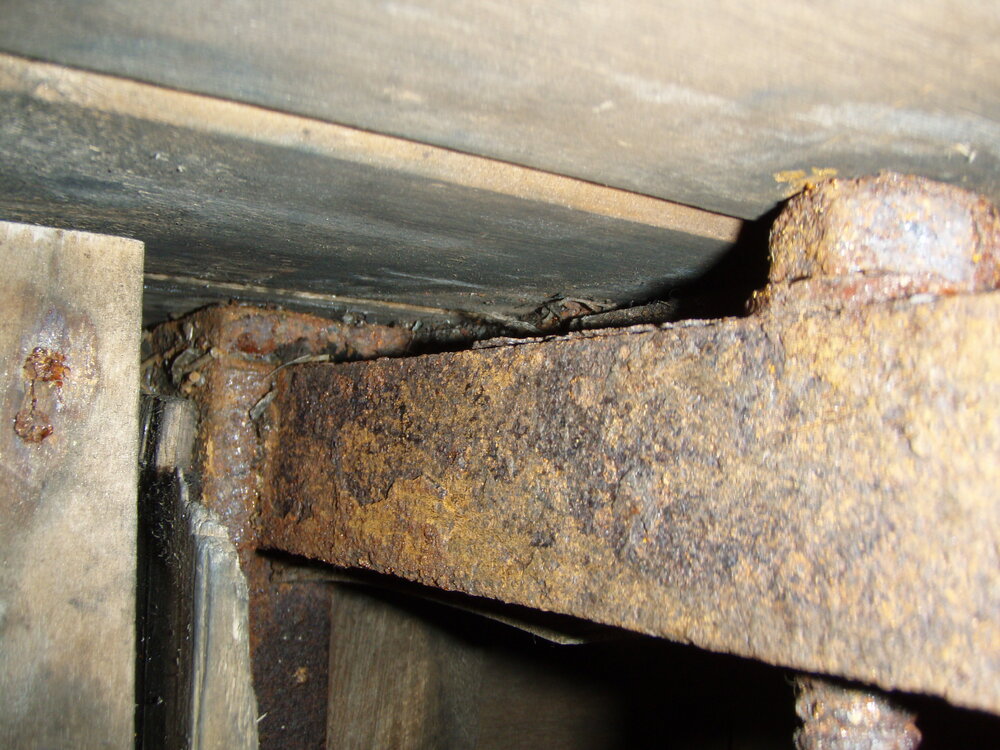 Bed frame and bunk in Scott's 'Terra Nova' Hut 