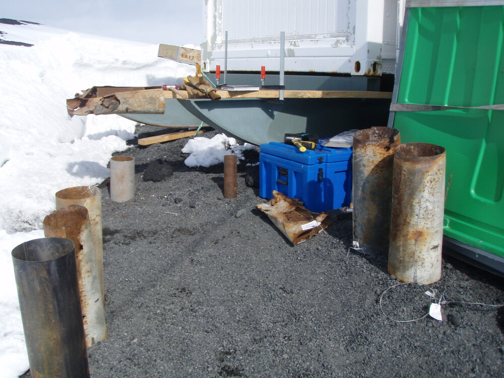 Flue sections from Scott's 'Terra Nova' Hut 