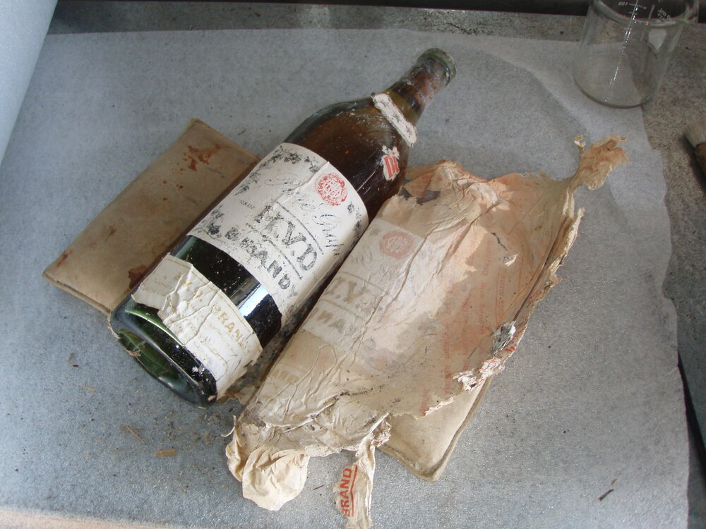 Brandy bottle from Royds