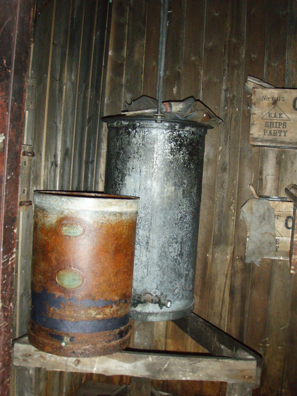 Acetylene generator, Scott's 'Terra Nova' Hut