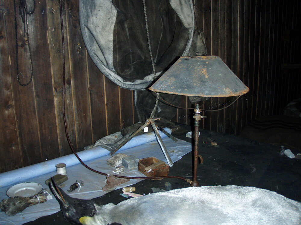 Acetylene lamp, Scott's 'Terra Nova' Hut 