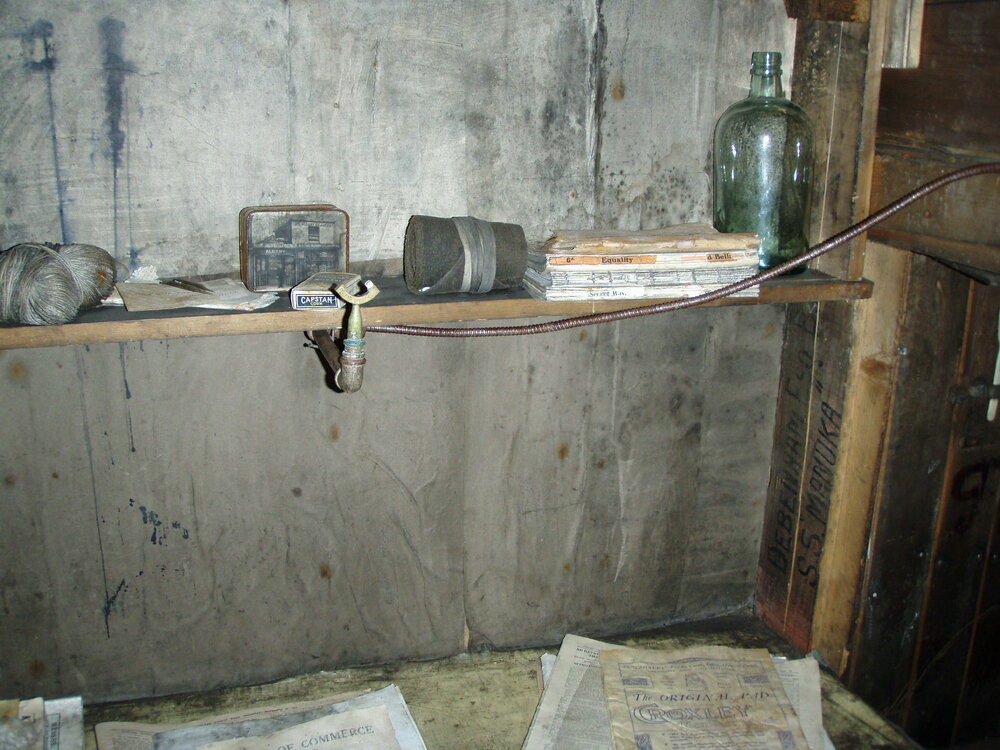 Acetylene piping  Scott's 'Terra Nova' Hut (004)