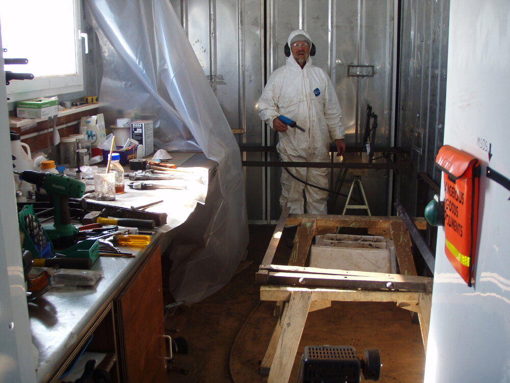 Al Fastier in Conservation lab  