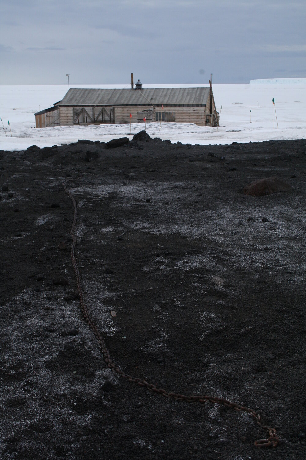 2013-14 Chain and South wall of Scott's 'Terra Nova' hut, Cape Evans