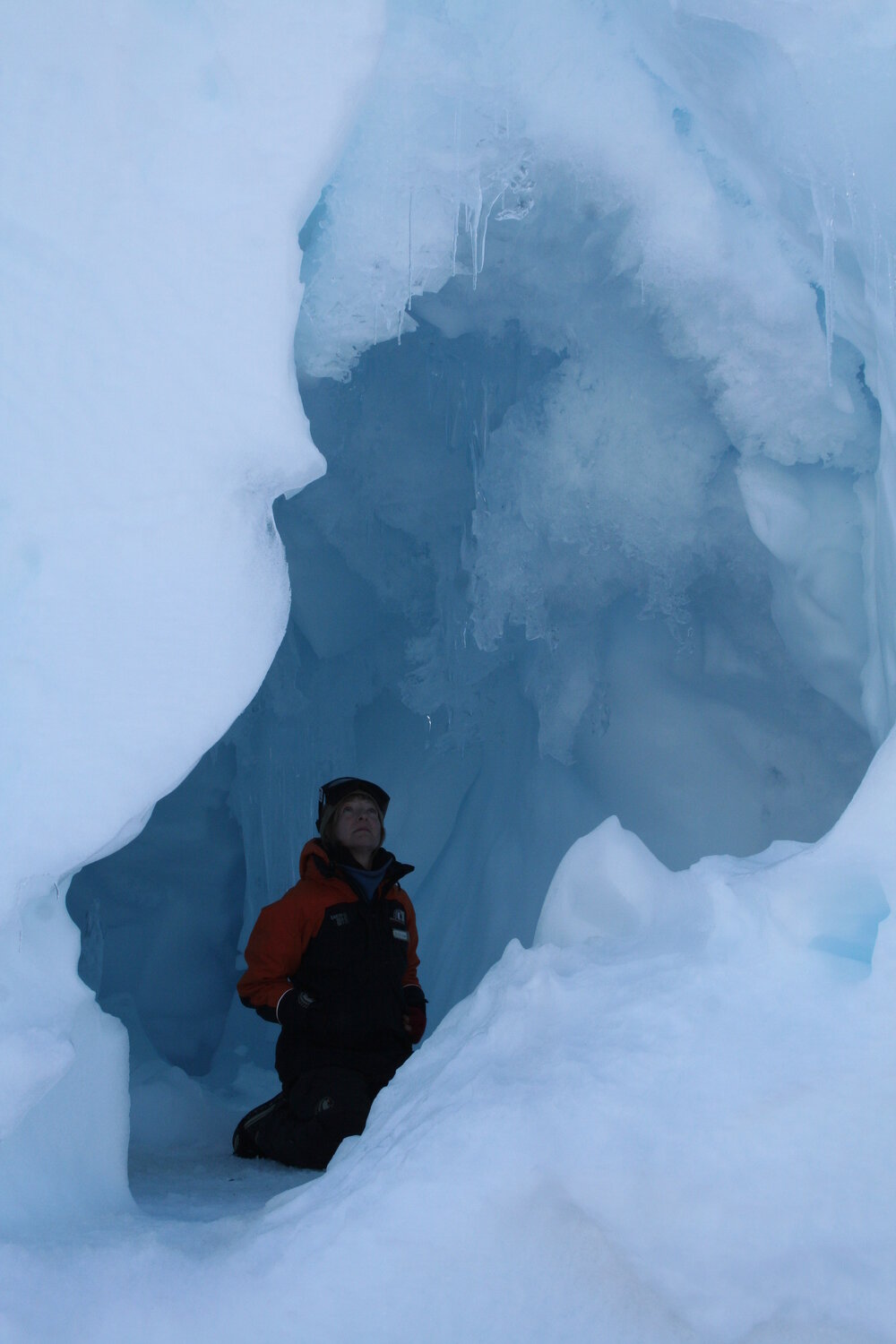 2013-14 Nicola Dunn in an ice cave