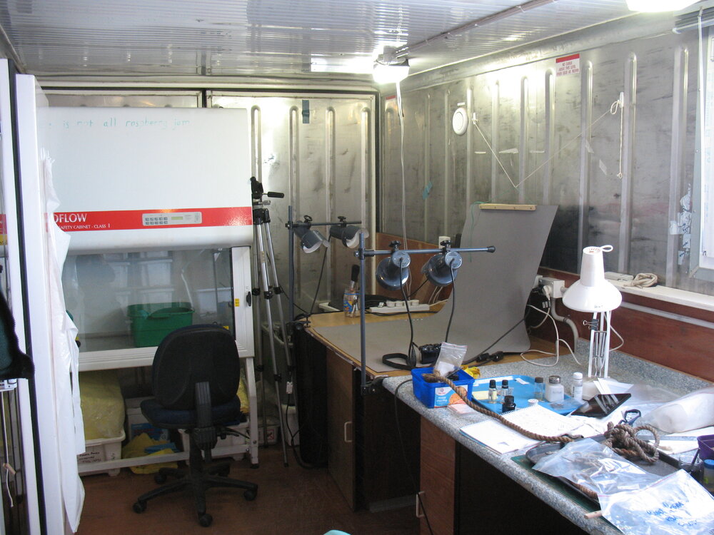 2013-14 Interior of the mobile conservation lab