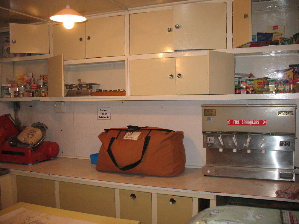 2013-14 Kitchen inside the TAE/IGY hut, Scott Base