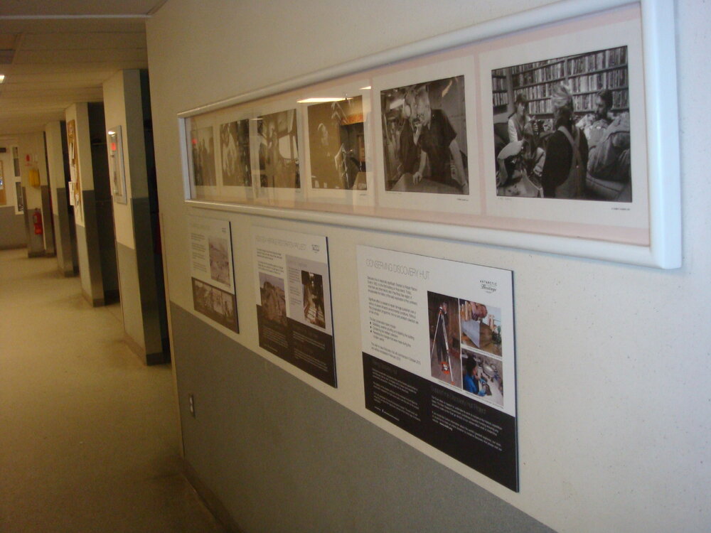 2013-14 Antarctic Heritage Trust interpretation panels at McMurdo Station