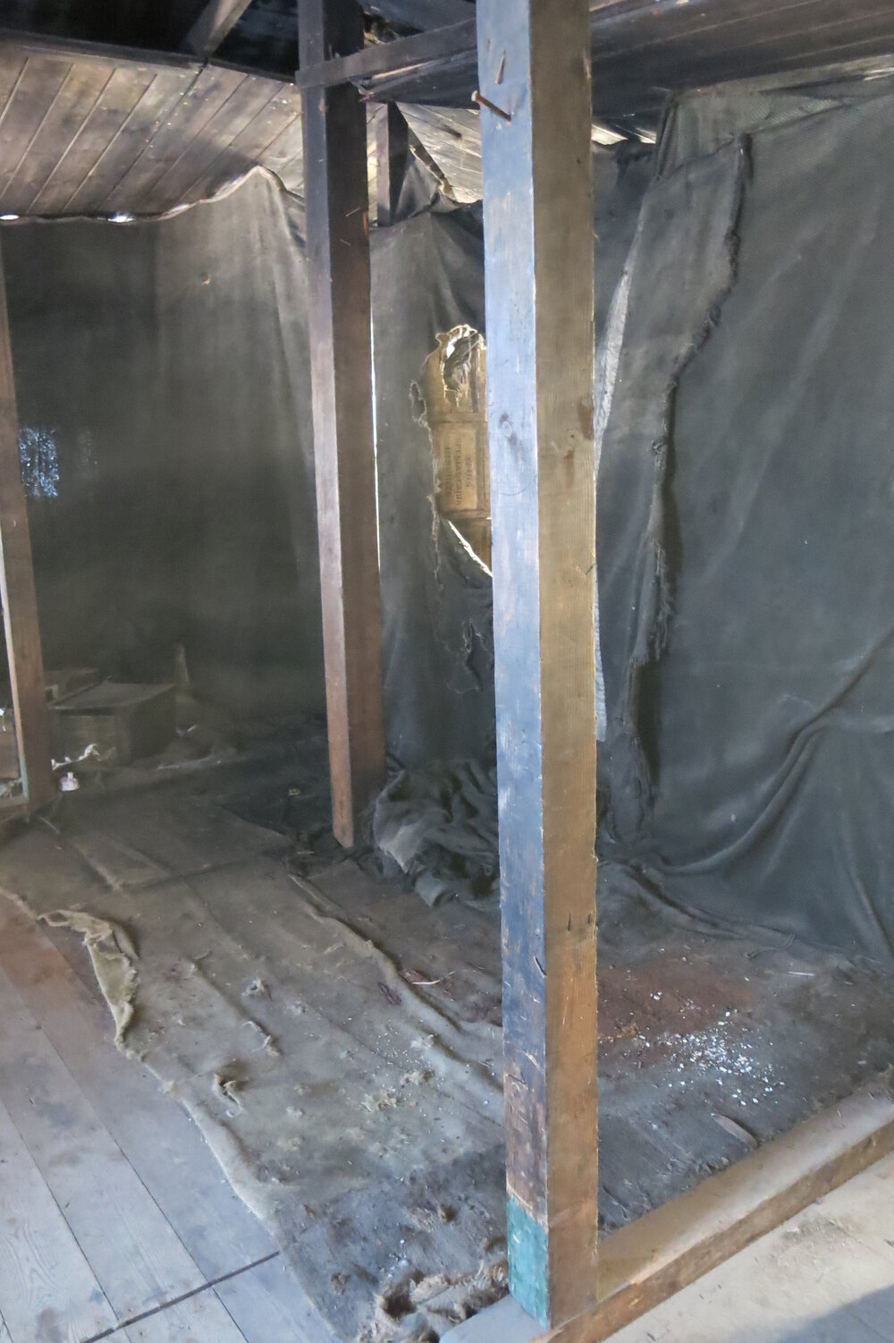 2013-14 Location image, removed artefacts, Scott's 'Discovery' hut, Hut Point (001)