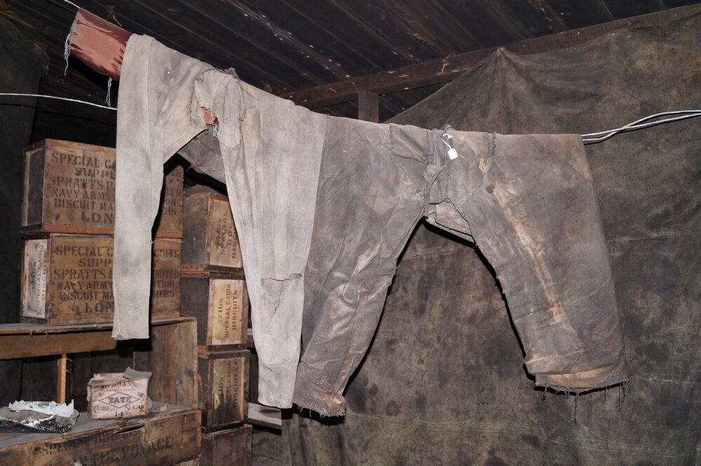 2013-14 Location image, clothing, Scott's 'Discovery' hut, Hut Point