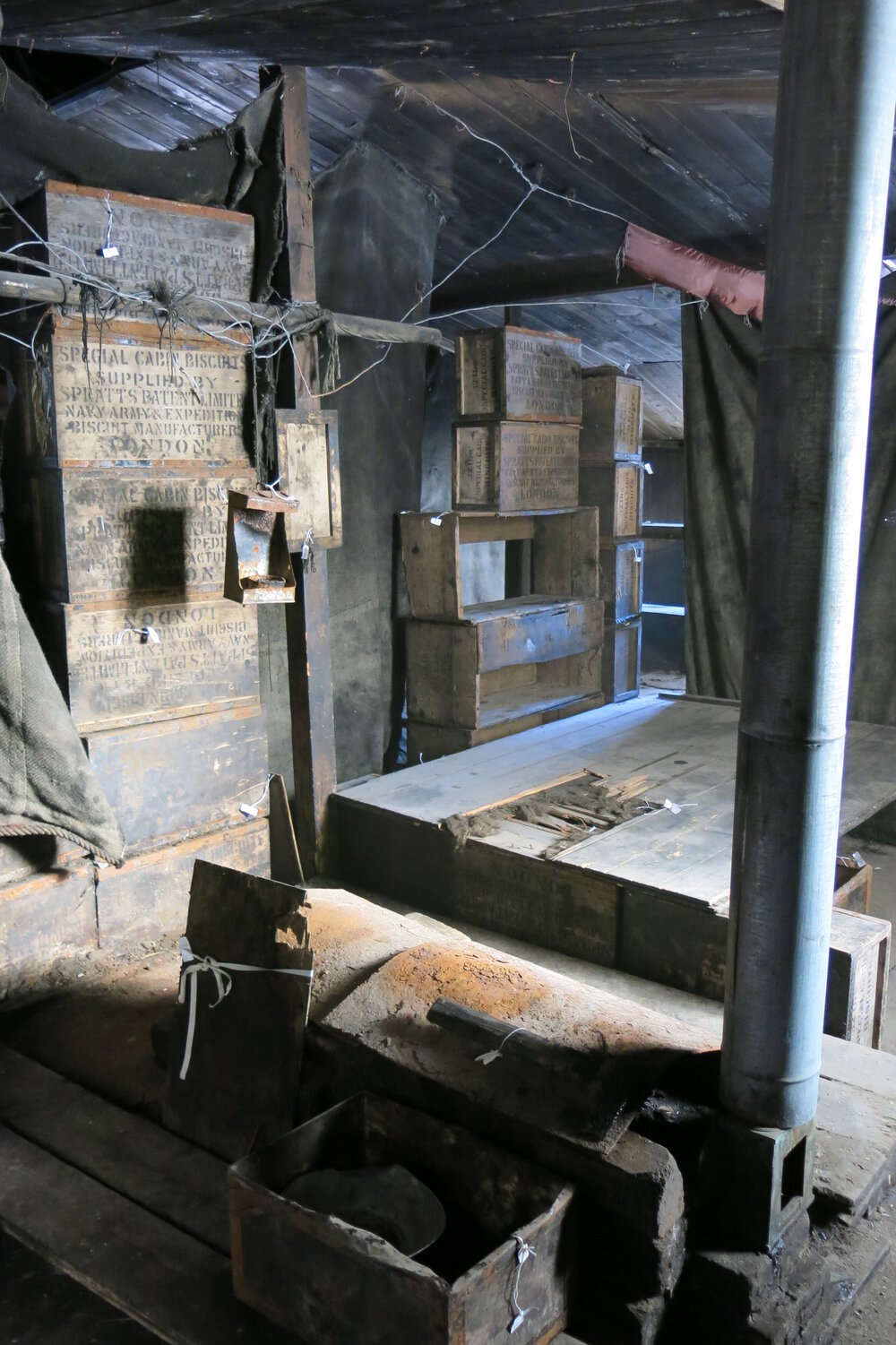 2013-14 Location image, blubber stove, Scott's 'Discovery' hut, Hut Point