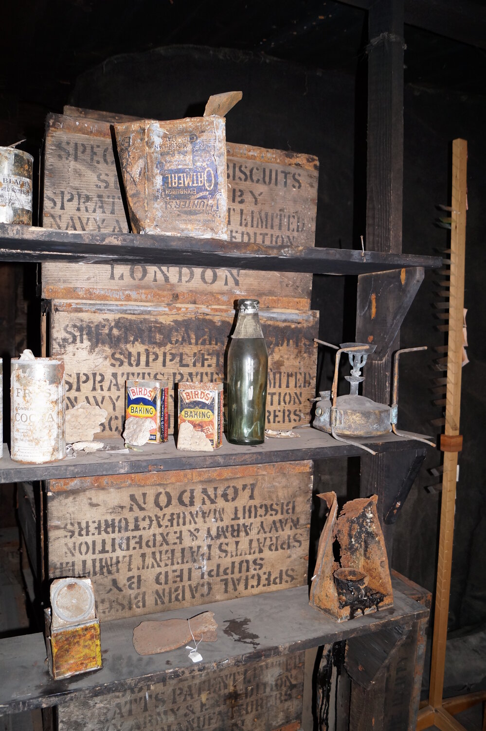 2013-14 Location image, artefacts in the Physical Laboratory, Scott's 'Discovery' hut, Hut Point (002)