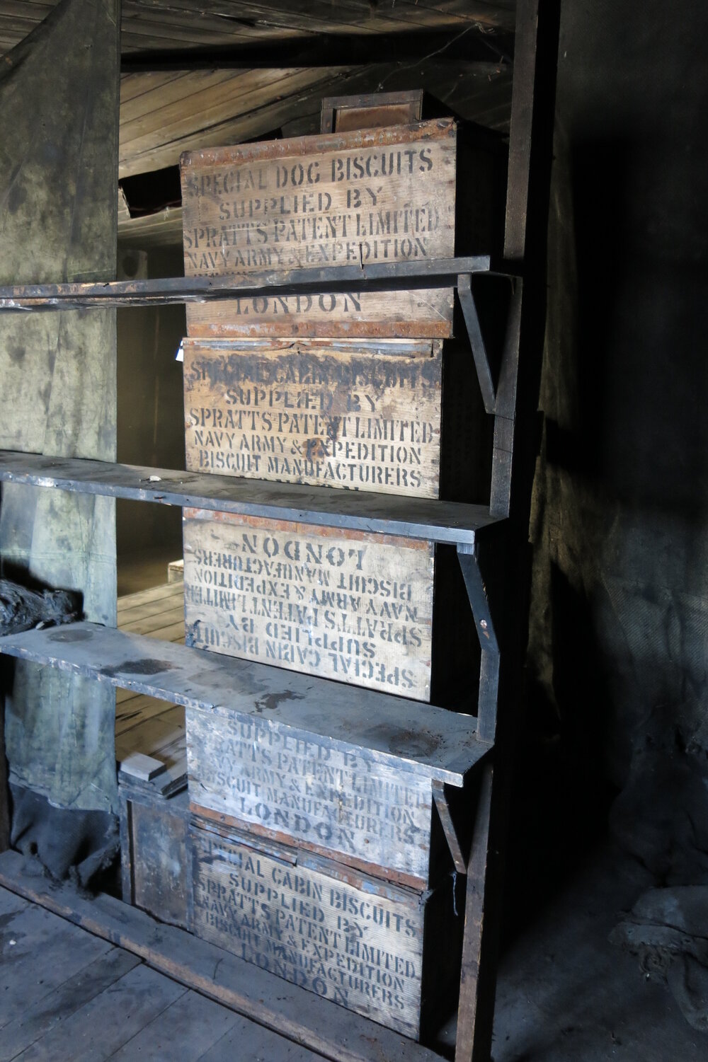 2013-14 Location image, artefacts in the Physical Laboratory, Scott's 'Discovery' hut, Hut Point (009)