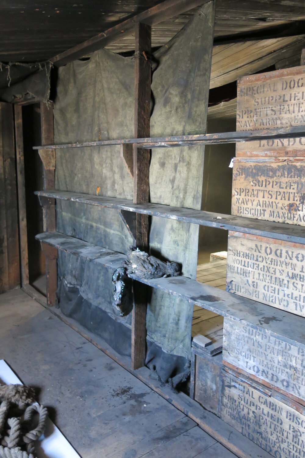 2013-14 Location image, artefacts in the Physical Laboratory, Scott's 'Discovery' hut, Hut Point (010)