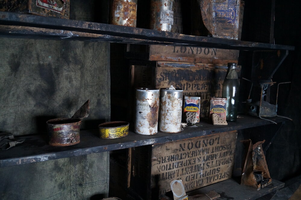 2013-14 Location image, artefacts in the Physical Laboratory, Scott's 'Discovery' hut, Hut Point (004)