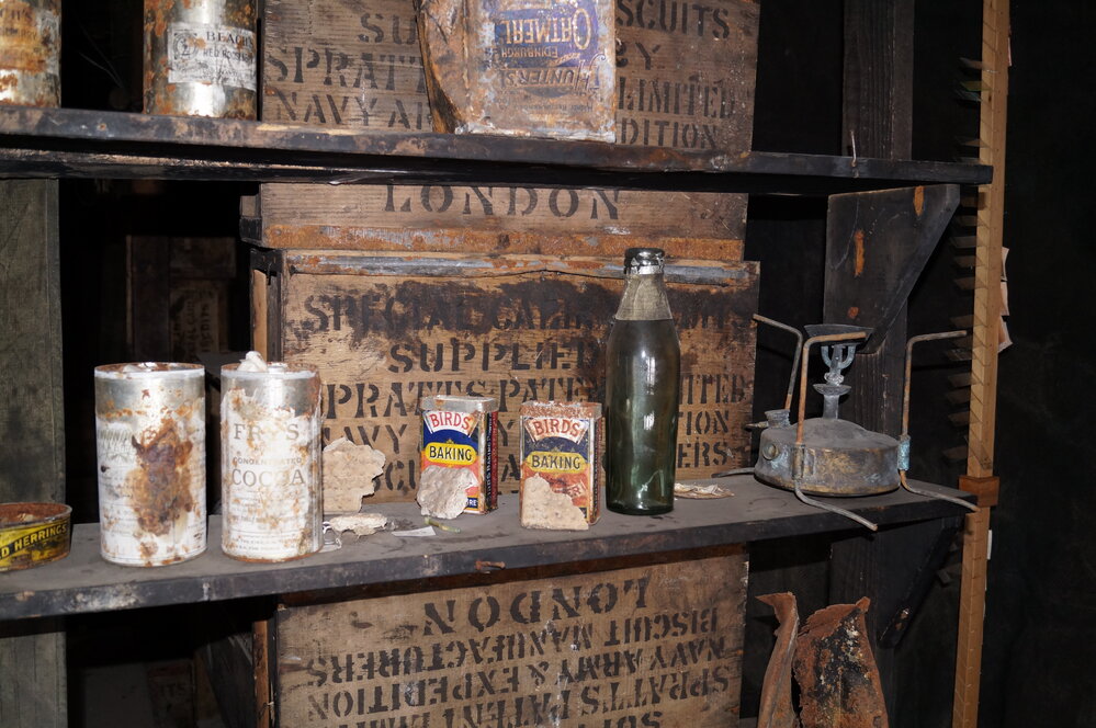 2013-14 Location image, artefacts in the Physical Laboratory, Scott's 'Discovery' hut, Hut Point (006)
