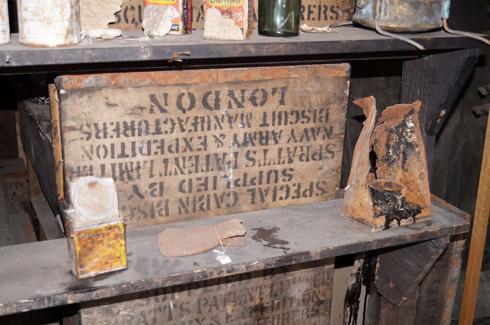 2013-14 Location image, artefacts in the Physical Laboratory, Scott's 'Discovery' hut, Hut Point (001)