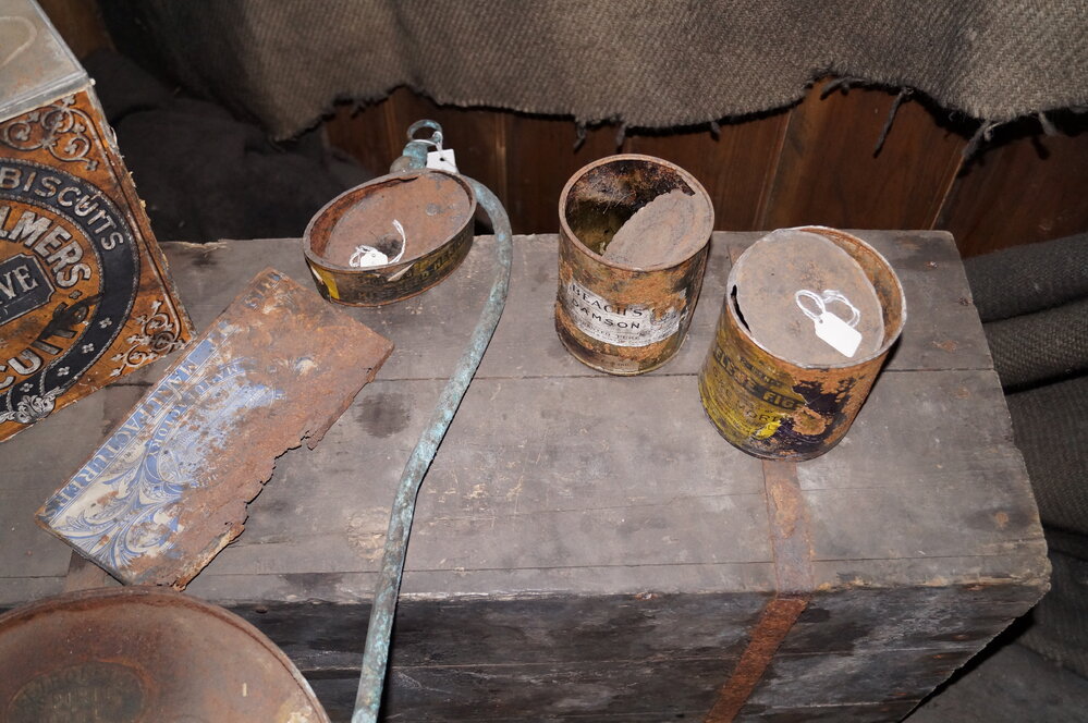 2013-14 Location image, artefacts in the Physical Laboratory, Scott's 'Discovery' hut, Hut Point (004)
